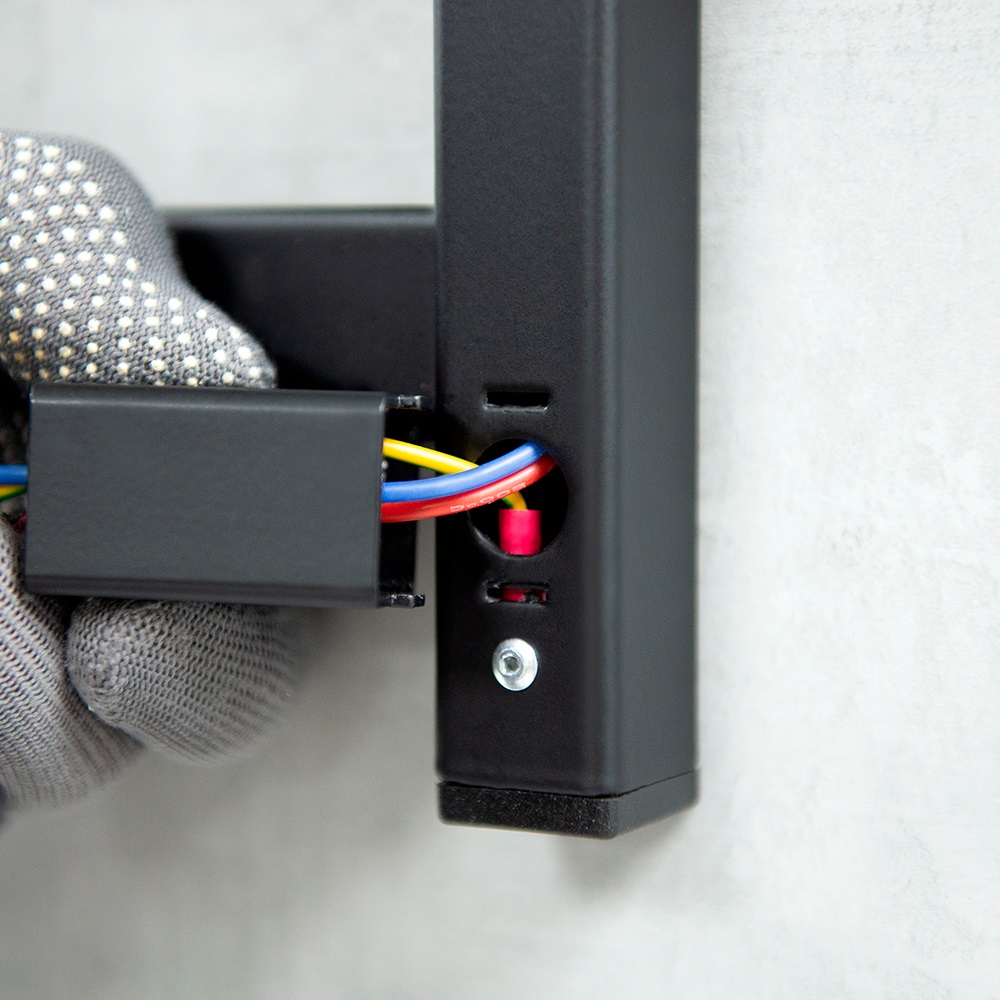 Полотенцесушитель Пэк сп 5 П 80х50 черный ВГП